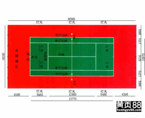 标准网球场尺寸规格详解